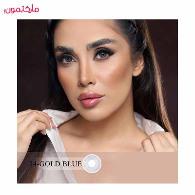 لنز چشم فصلی کانفست Confest رنگ Gold Blue شماره No. 24
